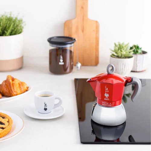 Bialetti Moka Induction czerwona 2TZ | CoffeeLove