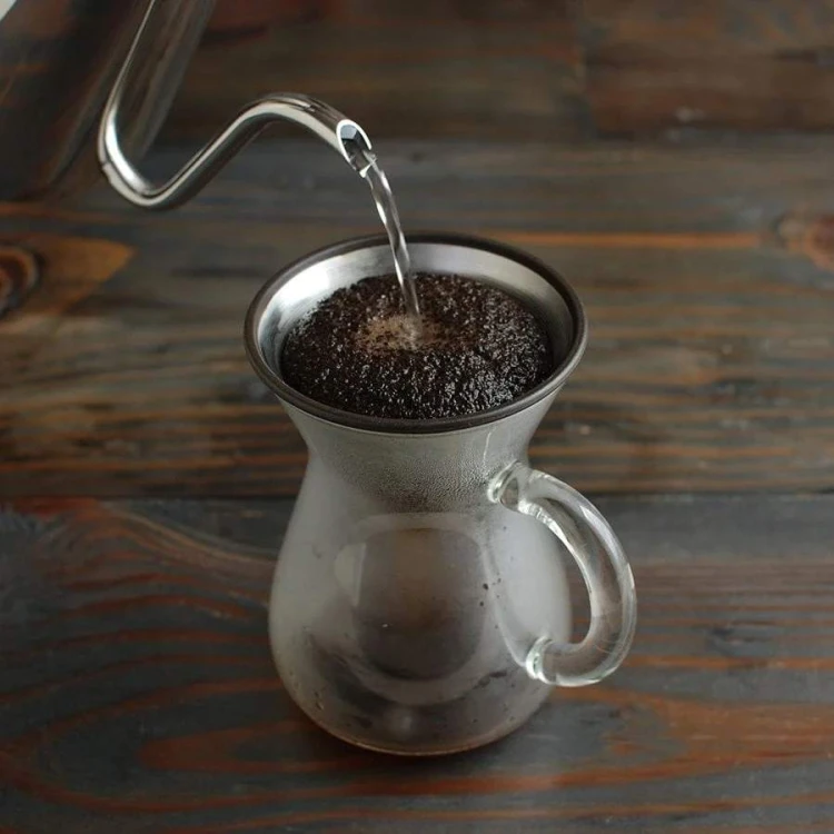 Kinto Zestaw z dripperem stalowym 2 Cup | CoffeeLove