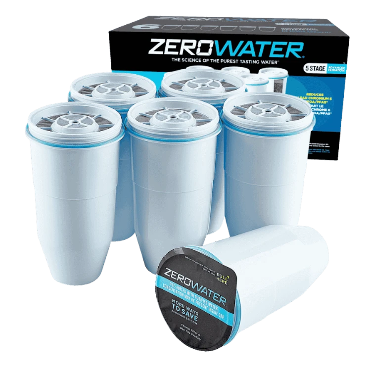 ZeroWater Zestaw 6 Filtrów do dzbanka | CoffeeLove