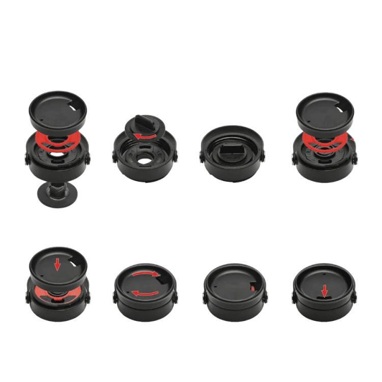 Hydro Flask Wide Mouth Flex Sip Cap black | CoffeeLove