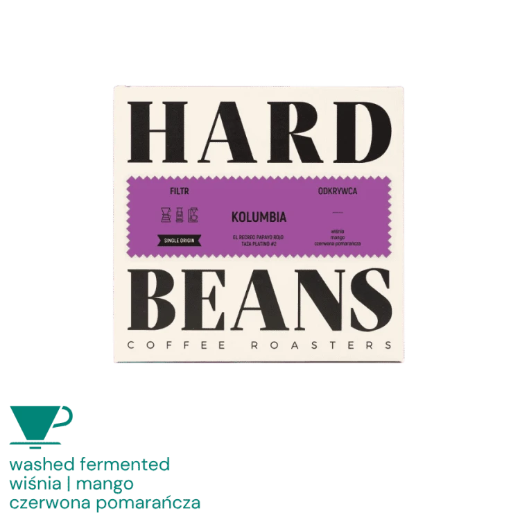 Hard Beans Kolumbia Odkrywca Finca El Recreo Papayo Rojo Taza Platino #2 filter 250 g | CoffeeLove