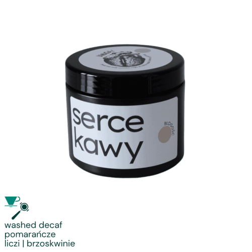 Serce Kawy Kolumbia Błogość decaf omniroast 250 g | CoffeeLove