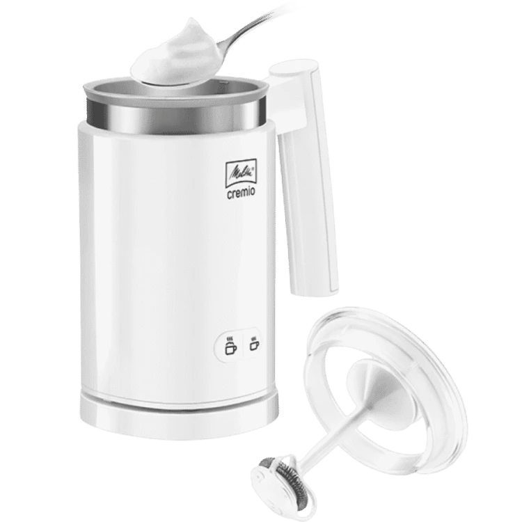 Melitta Cremio elektryczny spieniacz do mleka biały | CoffeeLove