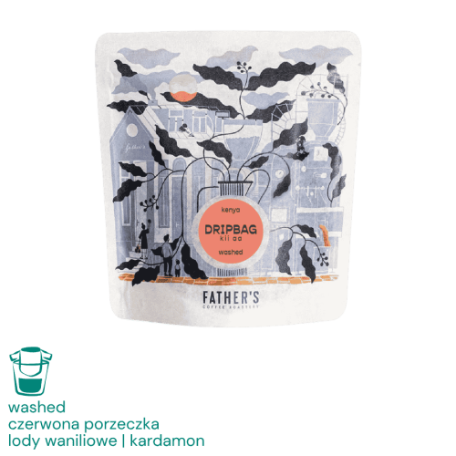 Father's Coffee Kenia Kii AA Drip Coffee Bag 5 saszetek x 12 g | CoffeeLove