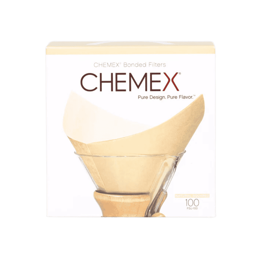 Chemex filtry 6-8-10 brązowe kwadratowe | CoffeeLove