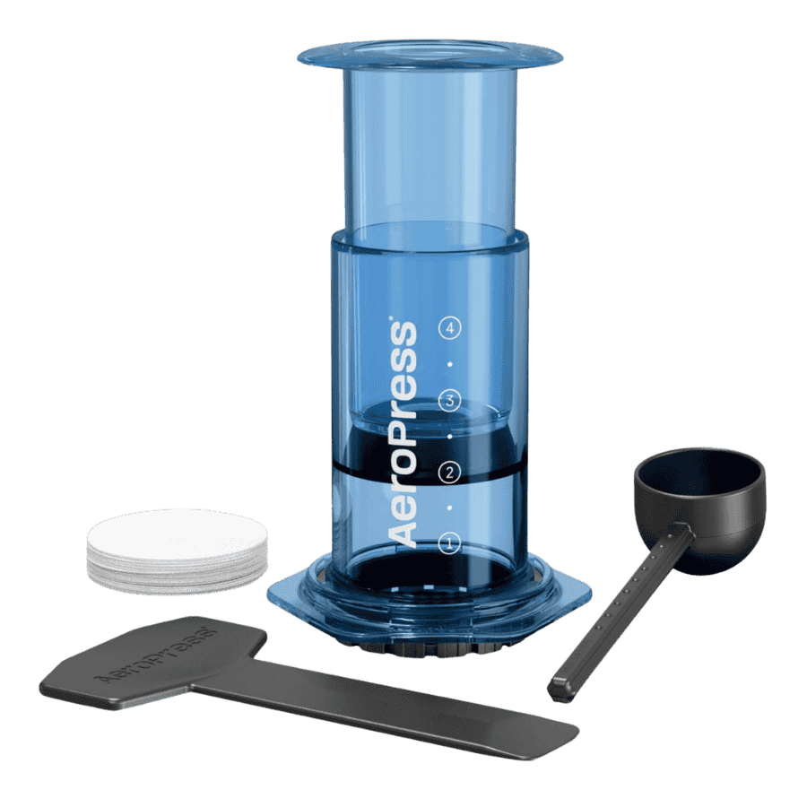 AeroPress Clear Blue Coffee Maker | CoffeeLove